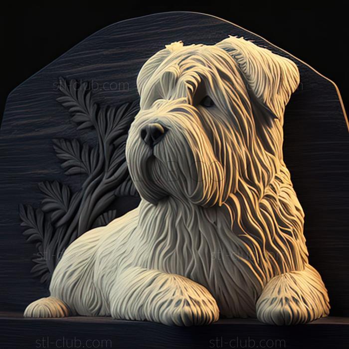 3D model st Ardennes Bouvier dog (STL)